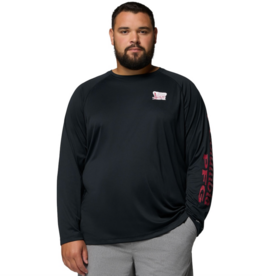 Columbia Mens CLG Black Schooner Terminal Tackle LS Tee Columbia Mens CLG Black Schooner Terminal Tackle LS Tee