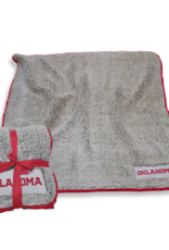 Logo Oklahoma Frosty Fleece Crimson Trim