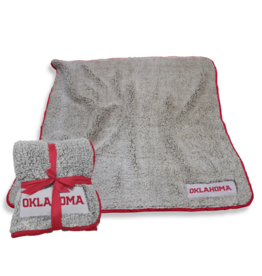 Logo Oklahoma Frosty Fleece Crimson Trim