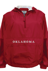 Summit Sportswear Crimson Oklahoma 1/4 Zip Rain Jacket with Pouch Summit Sportswear Crimson Oklahoma 1/4 Zip Rain Jacket with Pouch