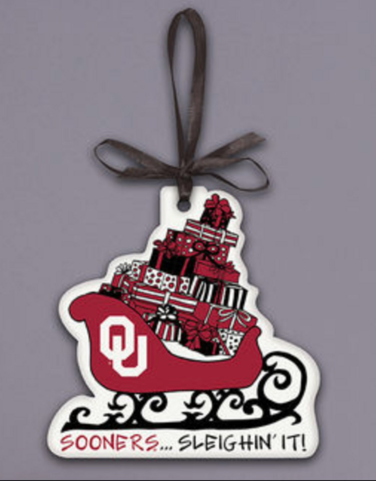 Magnolia Lane OU Sleighin It Ornament