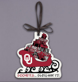Magnolia Lane OU Sleighin It Ornament