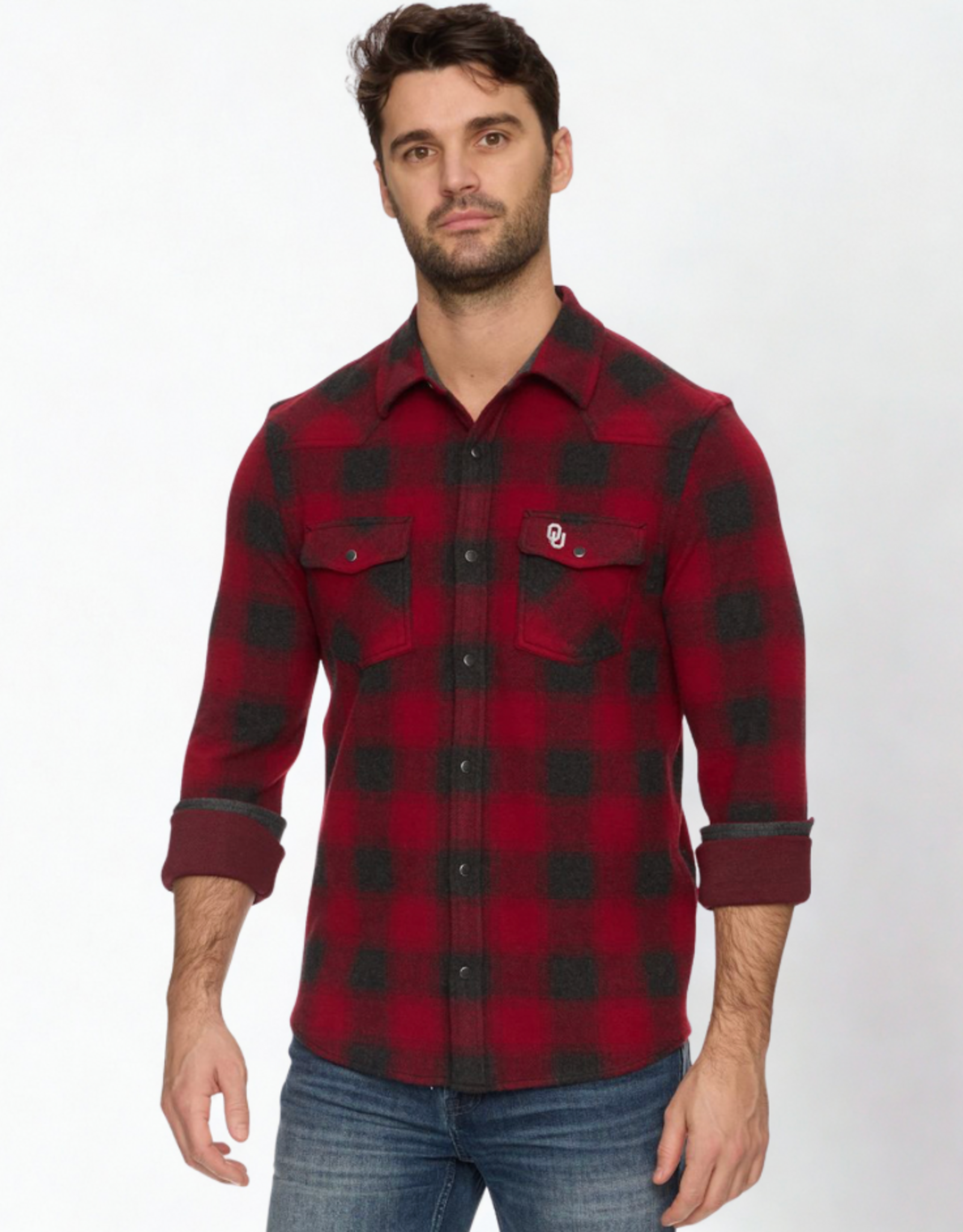 Flag & Anthem OU Premont LS Western Hero Knit Flannel