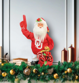 Santa's Workshop 12" Musical Boomer Sooner Animated Santa