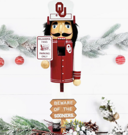 Santa's Workshop Beware of the Sooners 12" Nutcracker