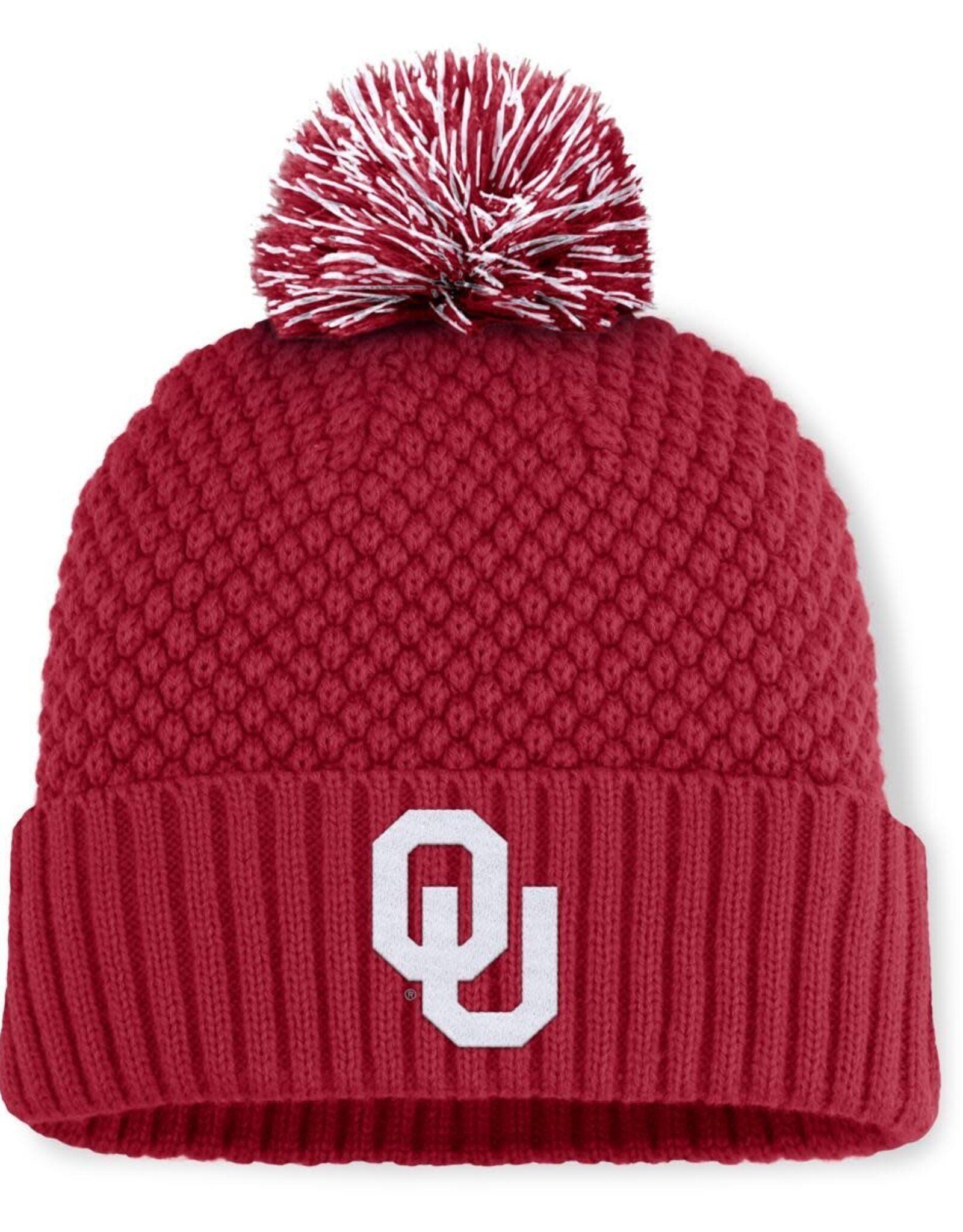 Fanatics Fanatics Oklahoma Bright  Crimson Bubble Knit Hat