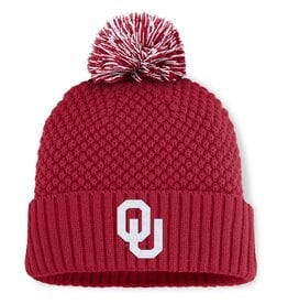 Fanatics Fanatics Oklahoma Bright  Crimson Bubble Knit Hat