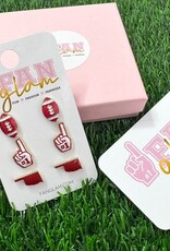 Fan Glam Set of 3 Oklahoma Game Day Studs