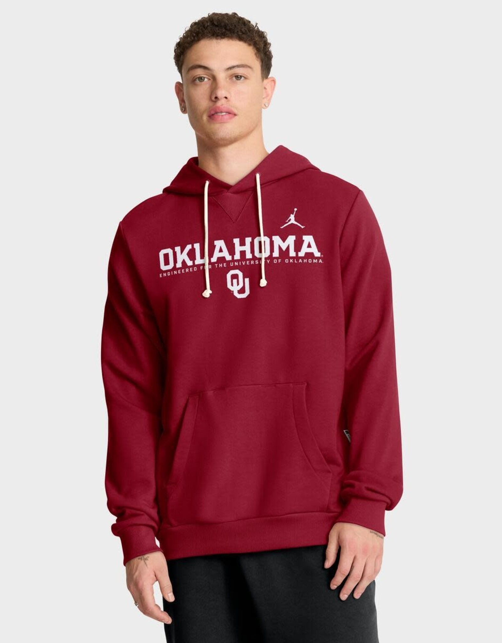 Jordan Men's Crimson Jordan Oklahoma OU Dri-Fit Hoodie
