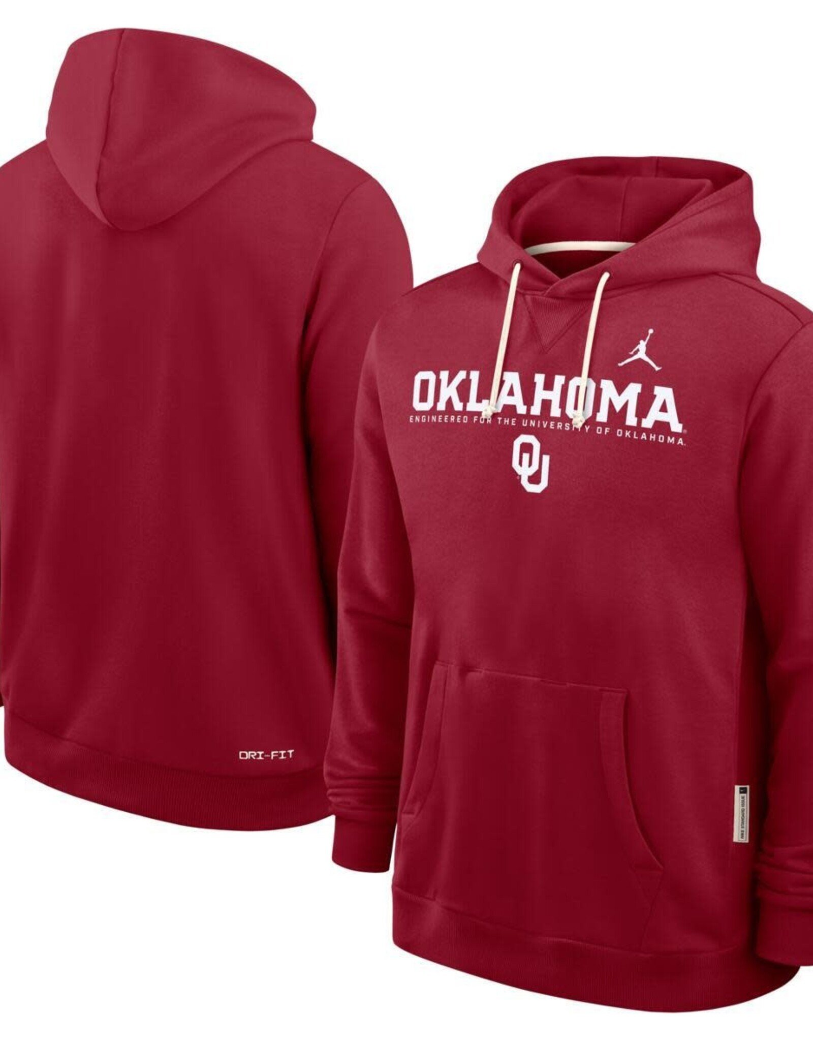 Jordan Men's Crimson Jordan Oklahoma OU Dri-Fit Hoodie