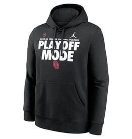 Jordan OU Black Playoff Mode Championship Drive Club Fleece Pullover Hoodie