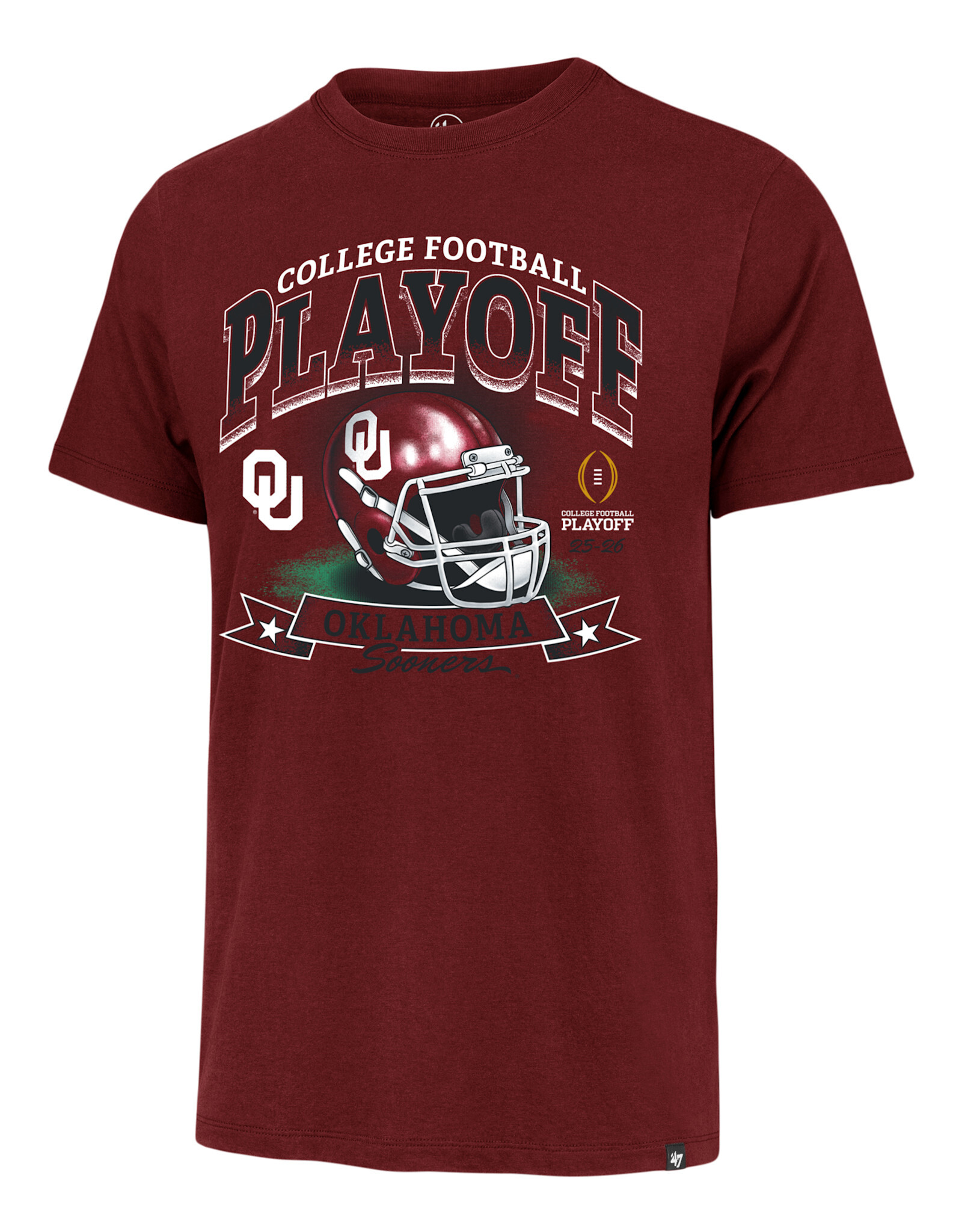 '47 Brand '47 Brand CFP Sooners Helmet Franklin Tee