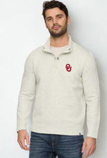 Flag & Anthem OU Silverton Quilted Light Gray Heather Snap Mock Neck