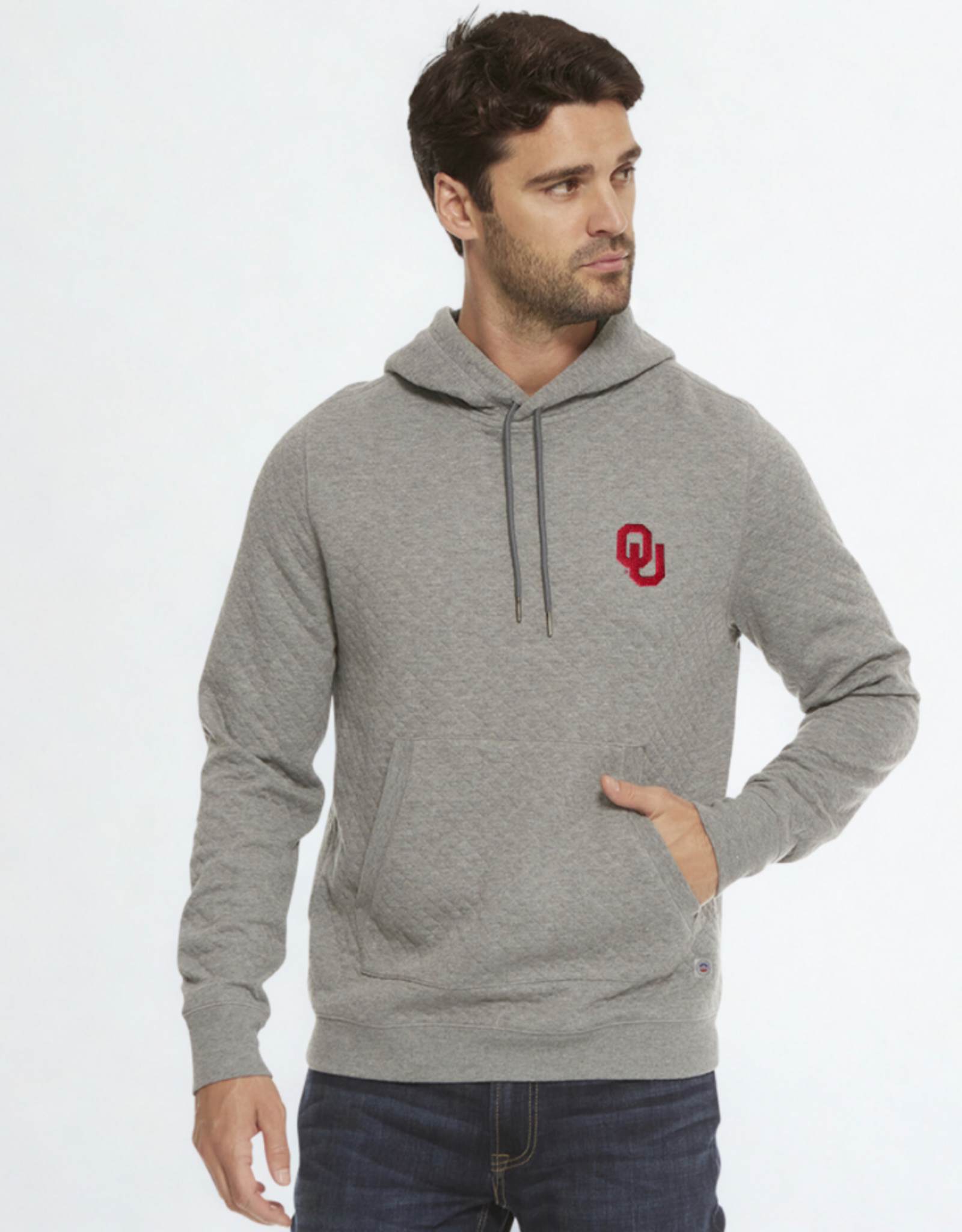 Flag & Anthem OU Bradner Gray Heather Super Soft Quilted Hoodie
