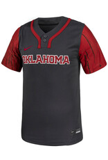 Nike Unisex Nike 2 Button Anthracite Replica Softball Jersey