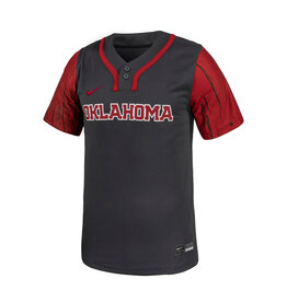 Nike Unisex Nike 2 Button Anthracite Replica Softball Jersey