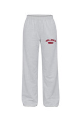 Hype & Vice Womens Heather Gray University of Oklahoma Varsity Pants