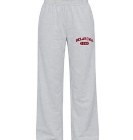 Hype & Vice Womens Heather Gray University of Oklahoma Varsity Pants