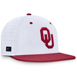 Nike Nike OU White Dri-Fit True On Field Baseball Hat