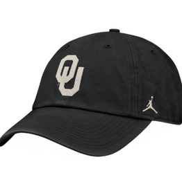 Jordan Men’s Jordan Oklahoma OU Black Unstructured Club Cap