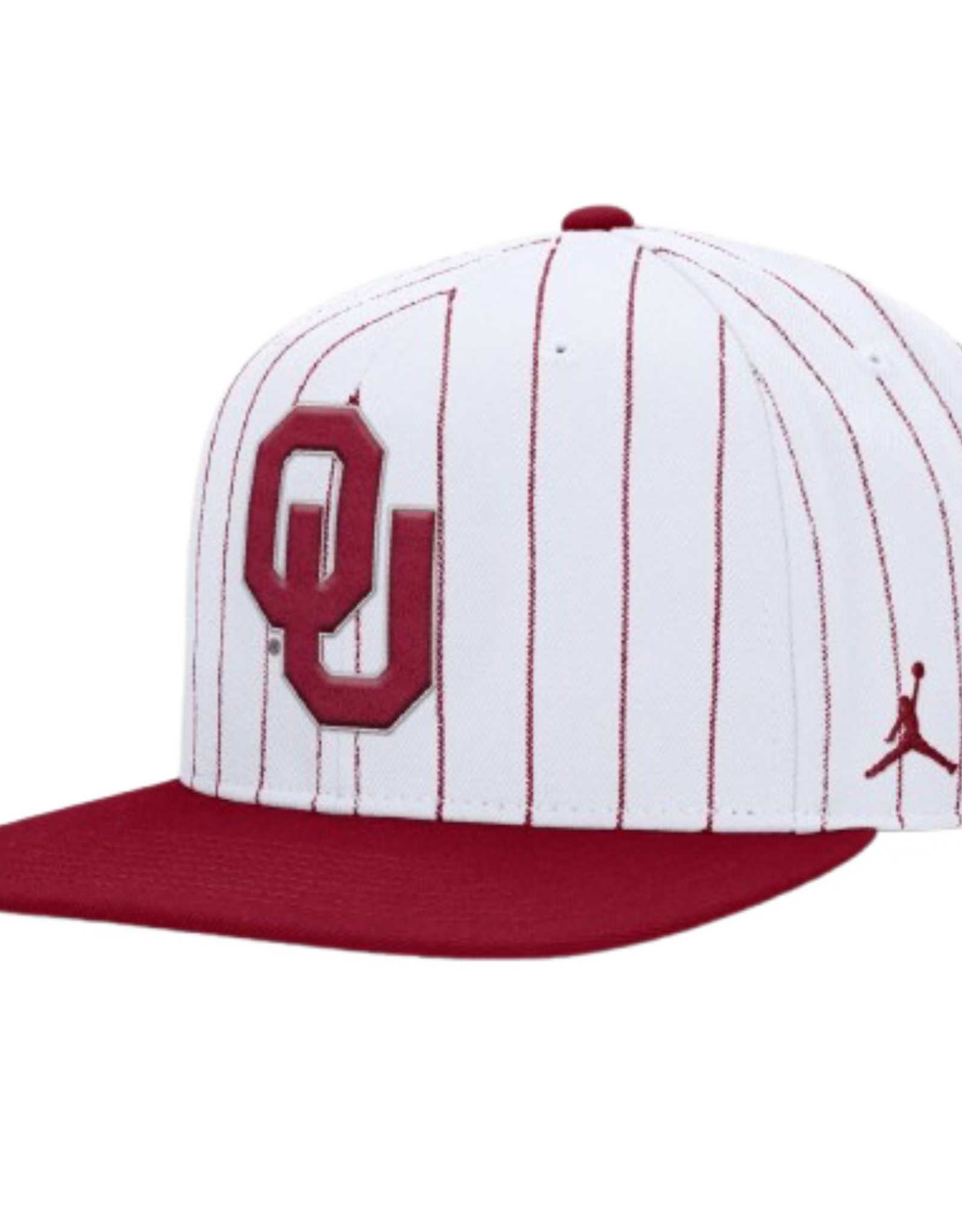 Jordan Men’s Jordan White OU Pinstripe SnapBack Pro Cap