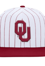 Jordan Men’s Jordan White OU Pinstripe SnapBack Pro Cap