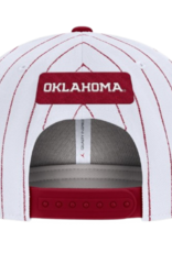 Jordan Men’s Jordan White OU Pinstripe SnapBack Pro Cap