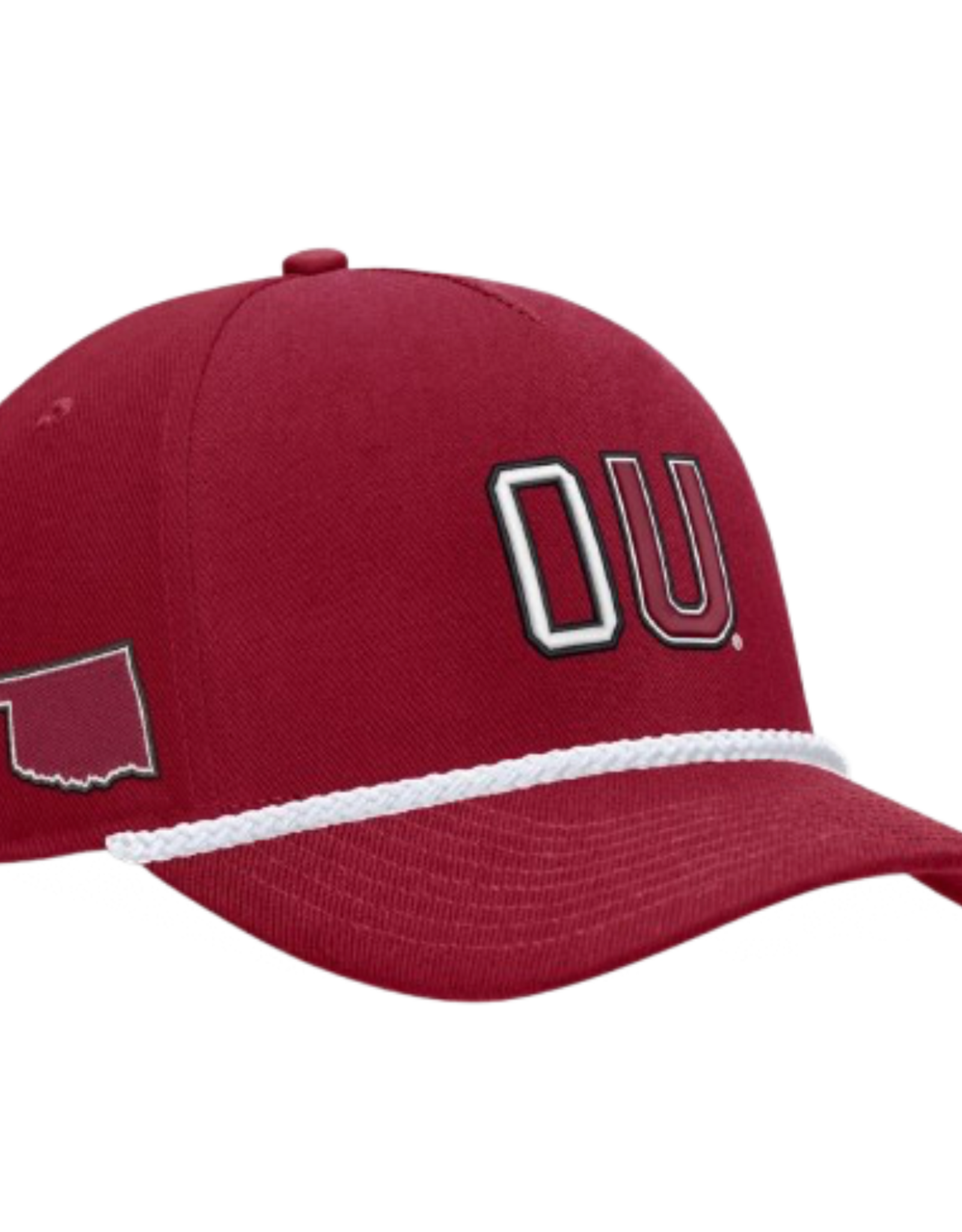 Jordan Men’s Nike Legacy Crimson Two Tone OU Rise Rope Cap