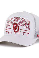 '47 Brand Oklahoma Sooners White Brrr Roscoe Mesh '47 Hitch Cap