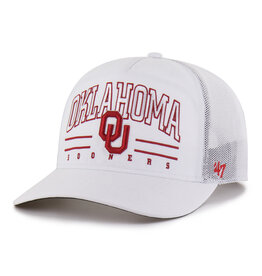 '47 Brand Oklahoma Sooners White Brrr Roscoe Mesh '47 Hitch Cap
