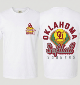 Comfort Colors Unisex OU Softball Field Block SS Tee