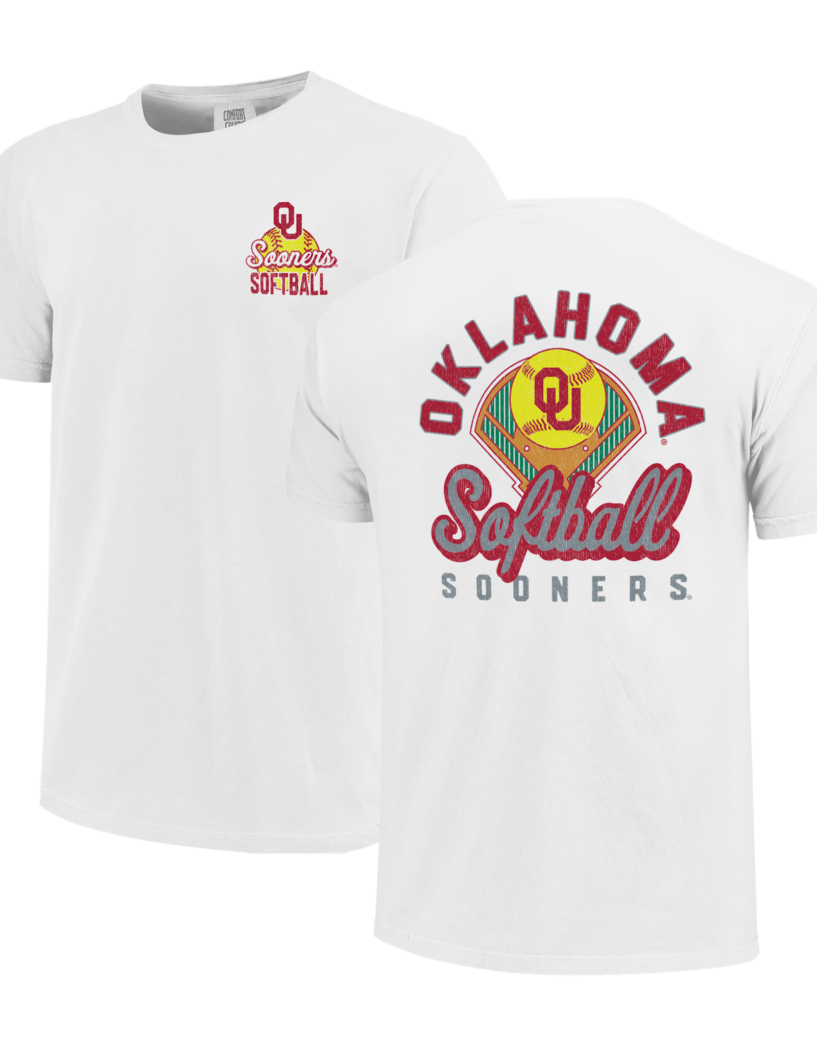 Comfort Colors Unisex OU Softball Field Block SS Tee