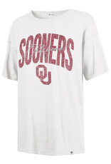 '47 Brand Women's Sooners Sandstone Muse Sadie SS Tee