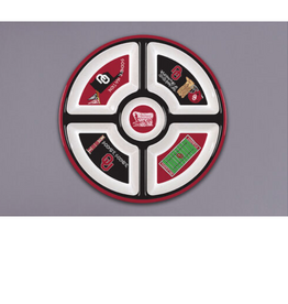 Magnolia Lane Magnolia Lane Oklahoma 5-Section Melamine Serving Dish