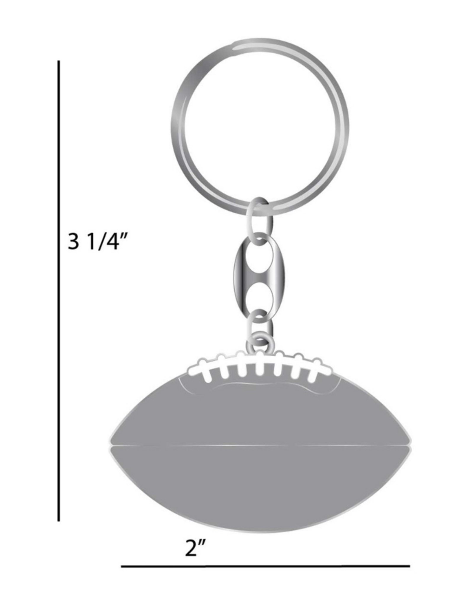 Aminco OU Glitter Football Keychain