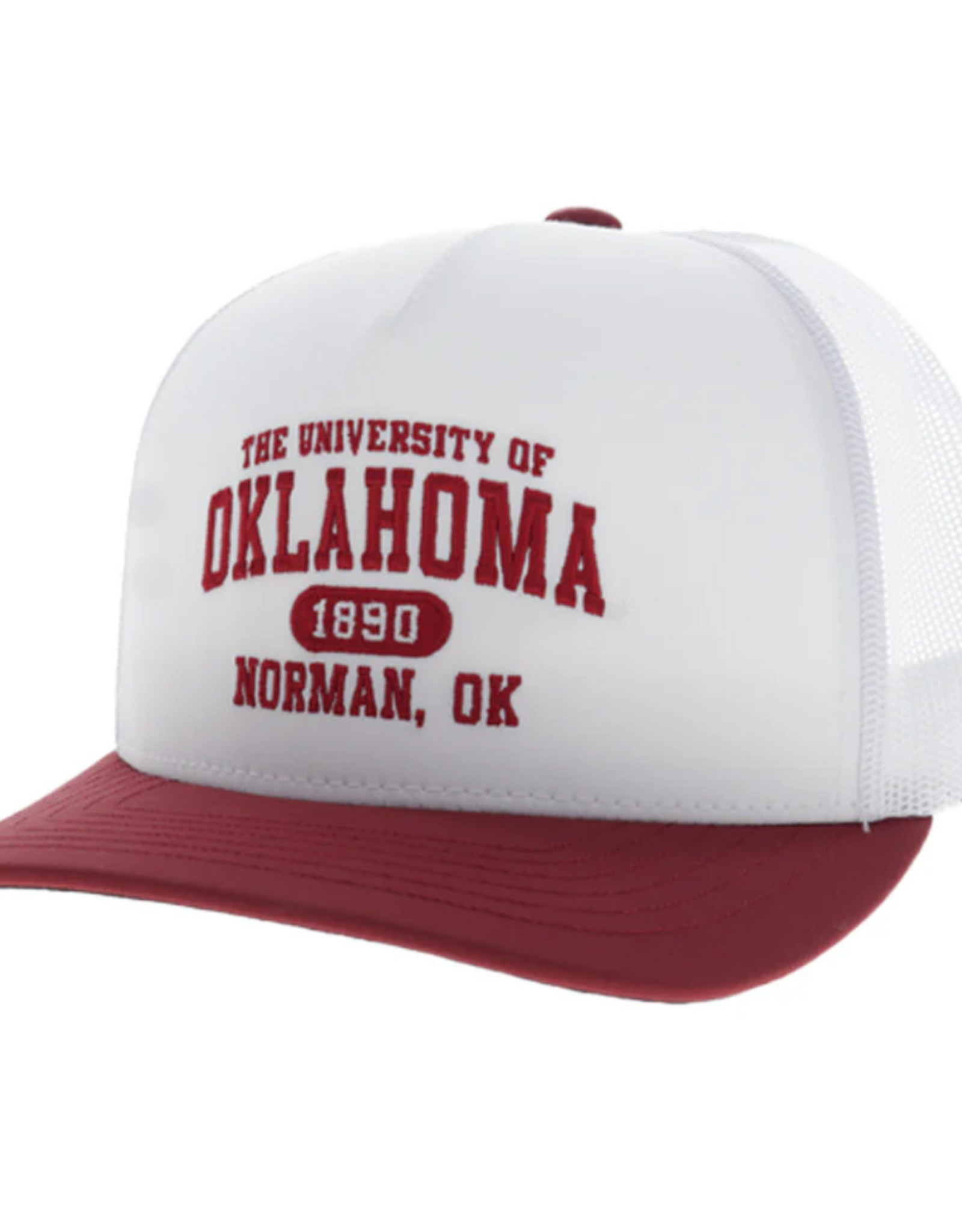 Hooey Men's Hooey OU Est. 1890 White Snapback Trucker Hat