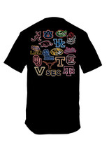 New World Graphics Men's SEC Black Neon Sign SS Tee