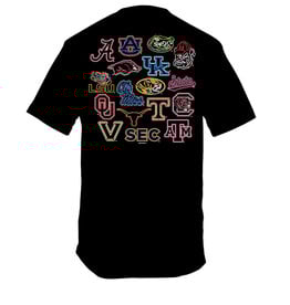 Men's SEC Black Neon Sign SS Tee