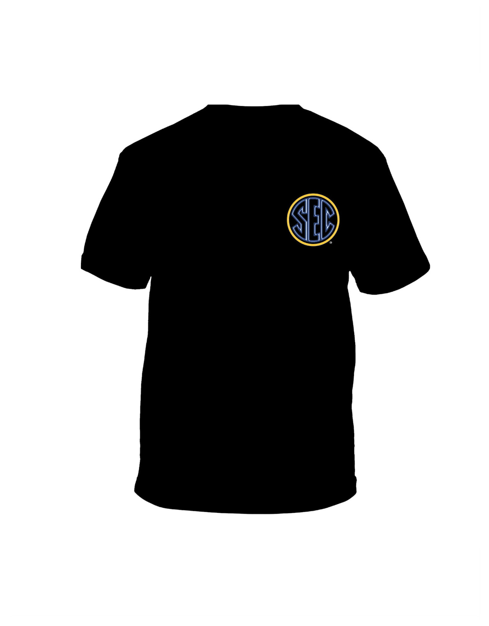 New World Graphics Men's SEC Black Neon Sign SS Tee