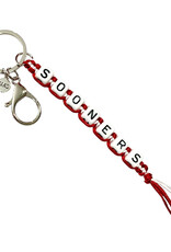 Jardine OU Sooners Beaded Keychain