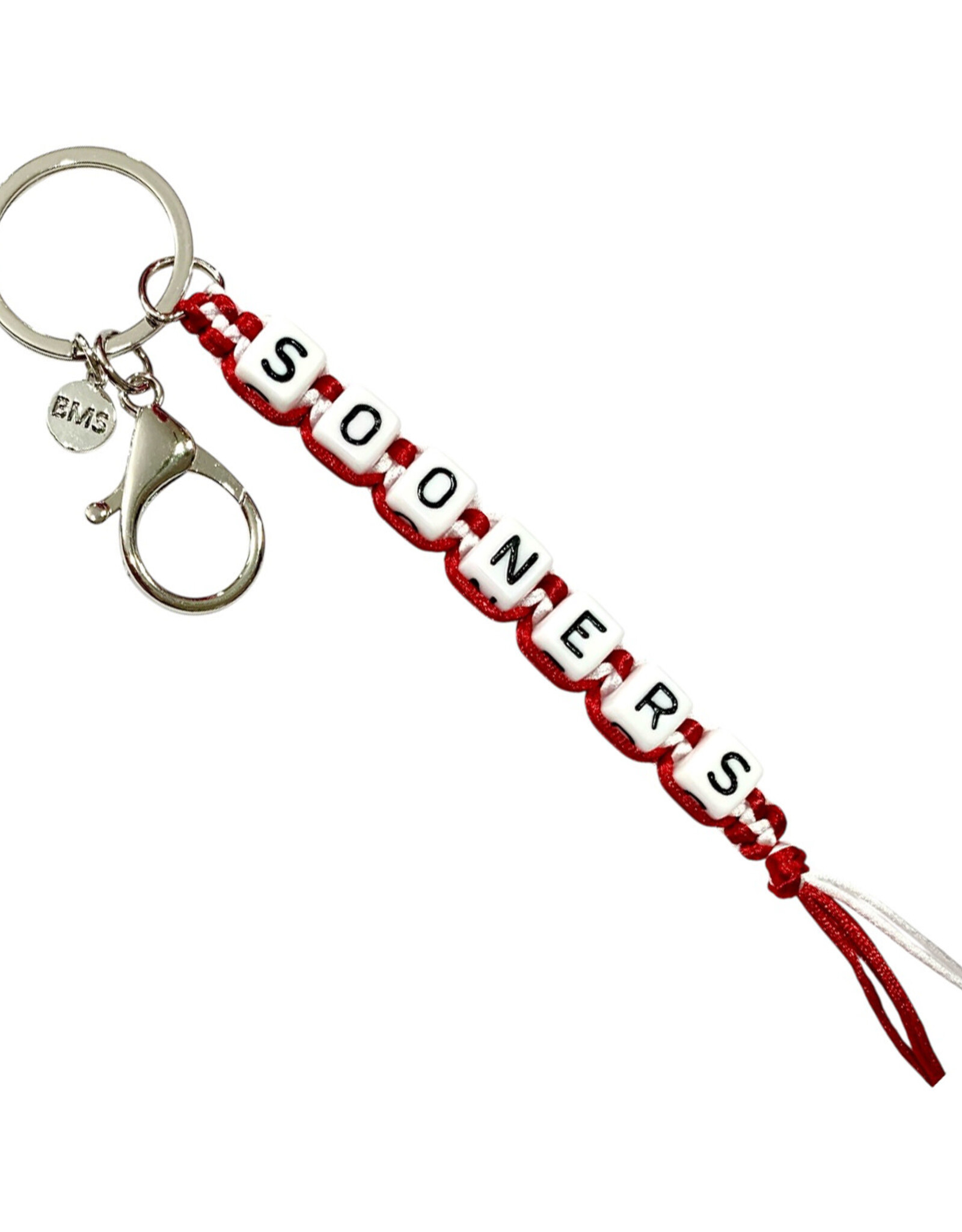 Jardine OU Sooners Beaded Keychain