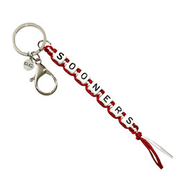 Jardine OU Sooners Beaded Keychain