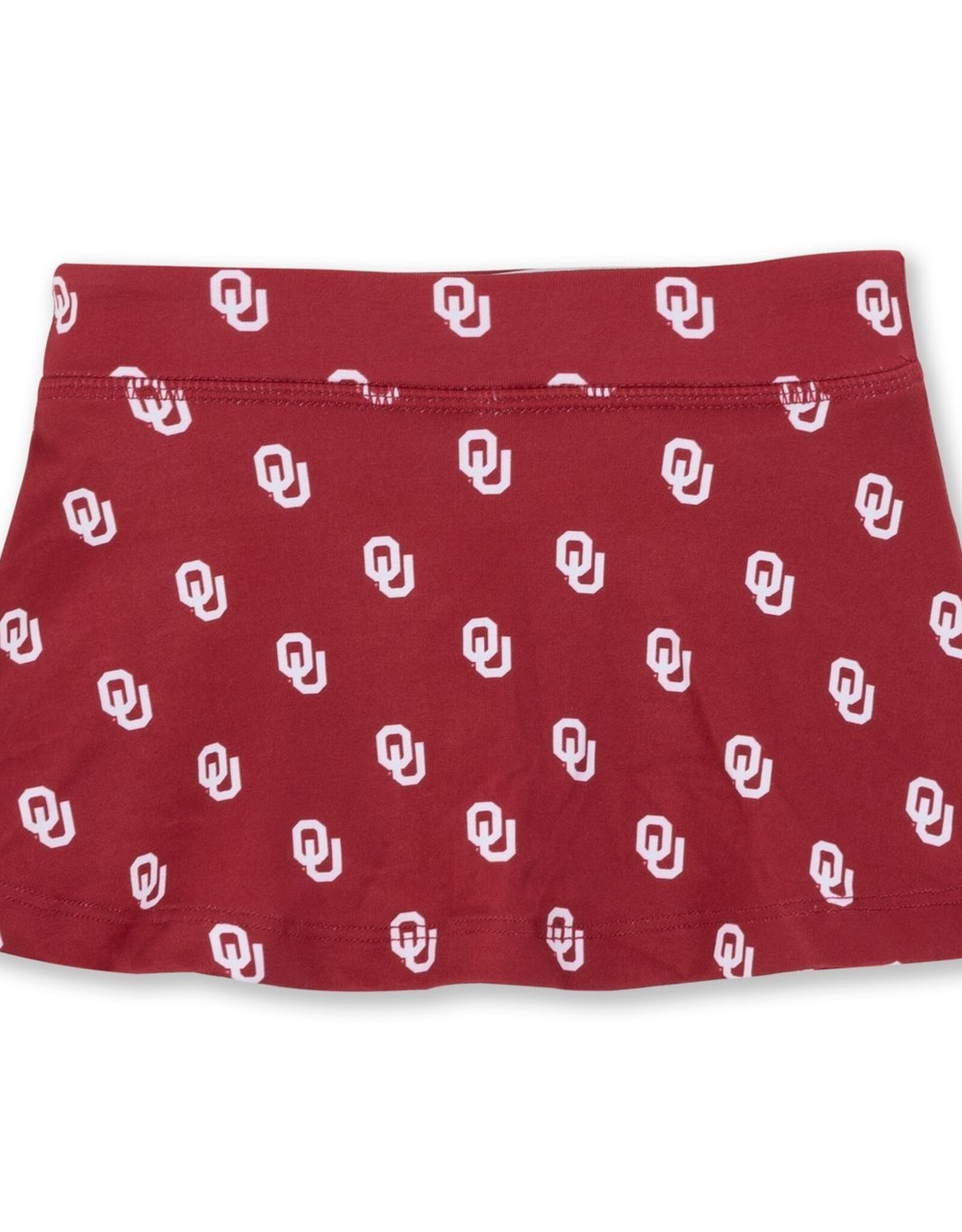 ZooZatz Toddler Girl's Crimson OU Flow Skort