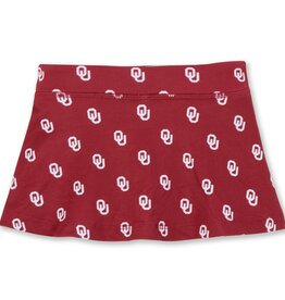 ZooZatz Toddler Girl's Crimson OU Flow Skort