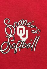 Image One Youth OU Script & Floral Softball Tee
