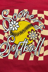 Image One Youth OU Script & Floral Softball Tee