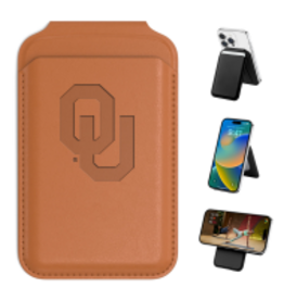 Jardine OU MagSafe Leather Phone Wallet w/ Stand