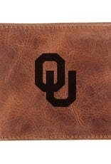 Jardine Embossed OU Zulu Leather Bi-fold Wallet