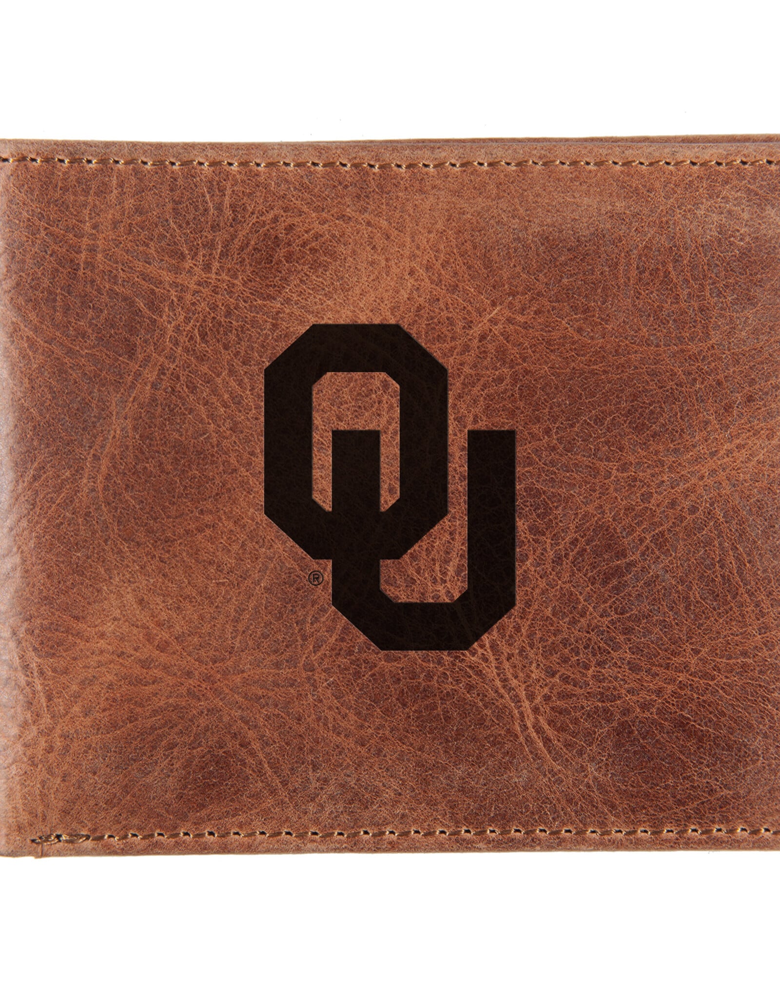 Jardine Embossed OU Zulu Leather Bi-fold Wallet