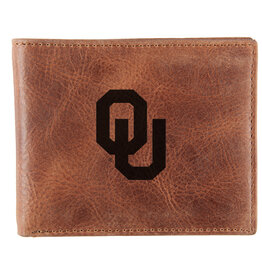 Jardine Embossed OU Zulu Leather Bi-fold Wallet